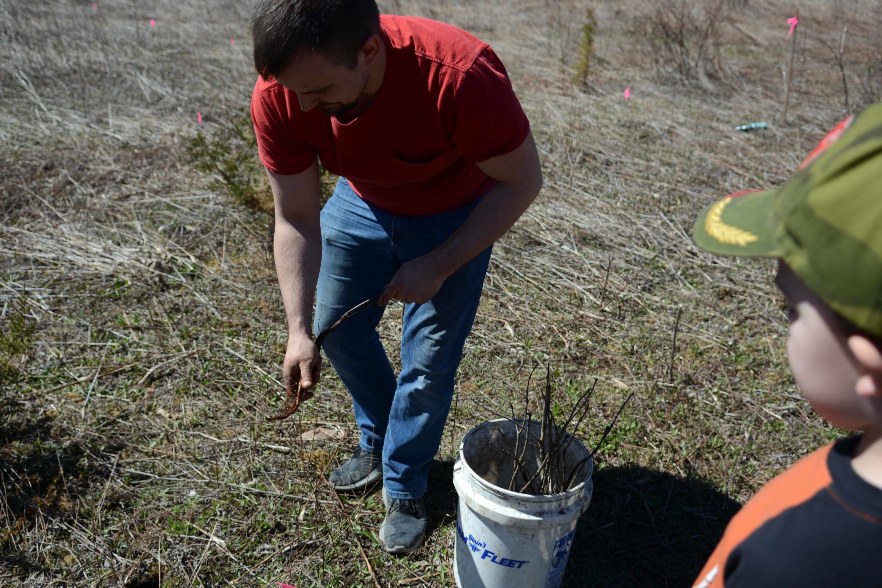 Earth Day tree planting in Baraboo Hills, April 20